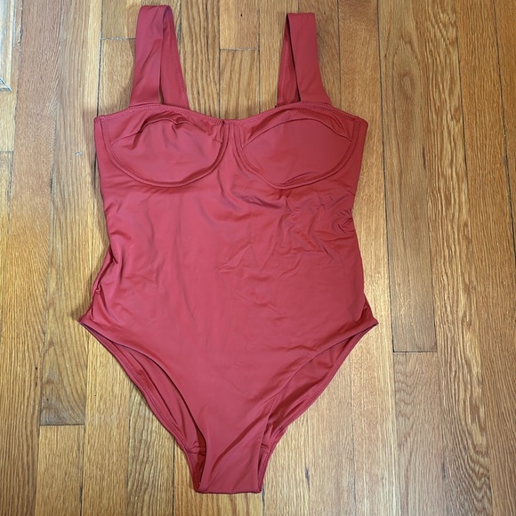 knix Other - NWT Knix Balcony Cup one piece swimsuit in Lava (orange/red)